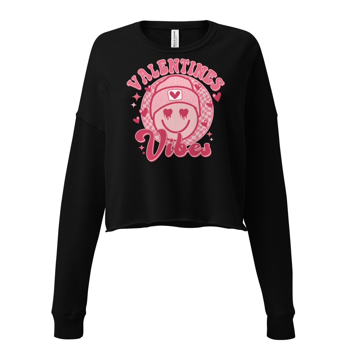 Valentine's Vibes Cropped Sweatshirt