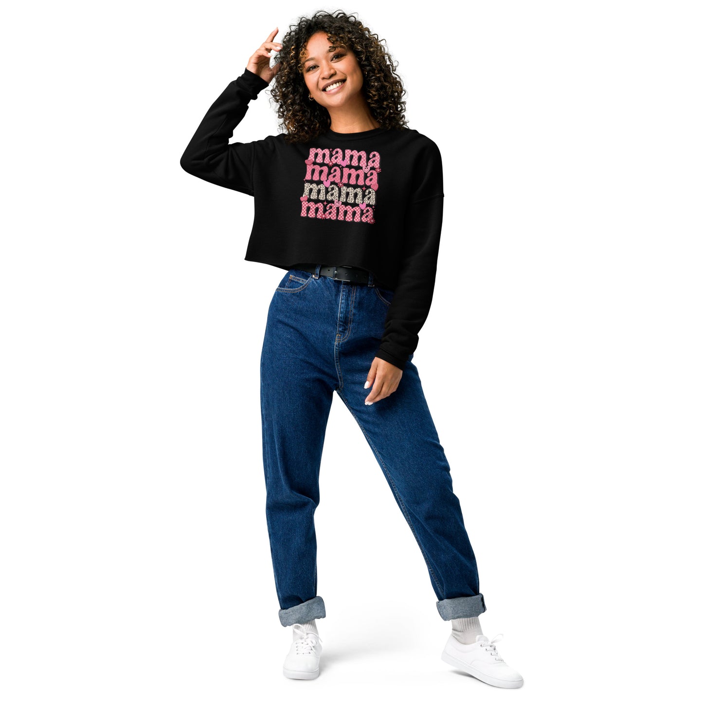 Mama Mama Cropped Sweatshirt