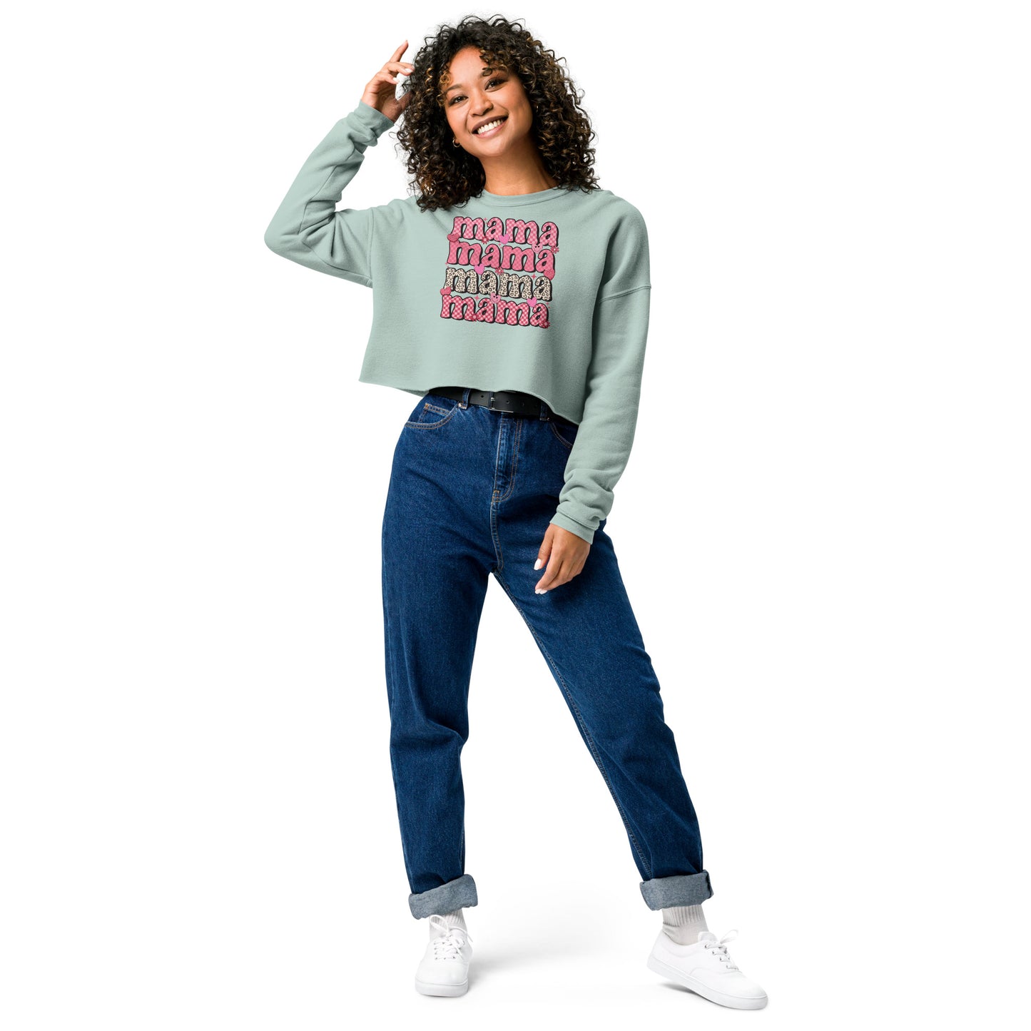 Mama Mama Cropped Sweatshirt