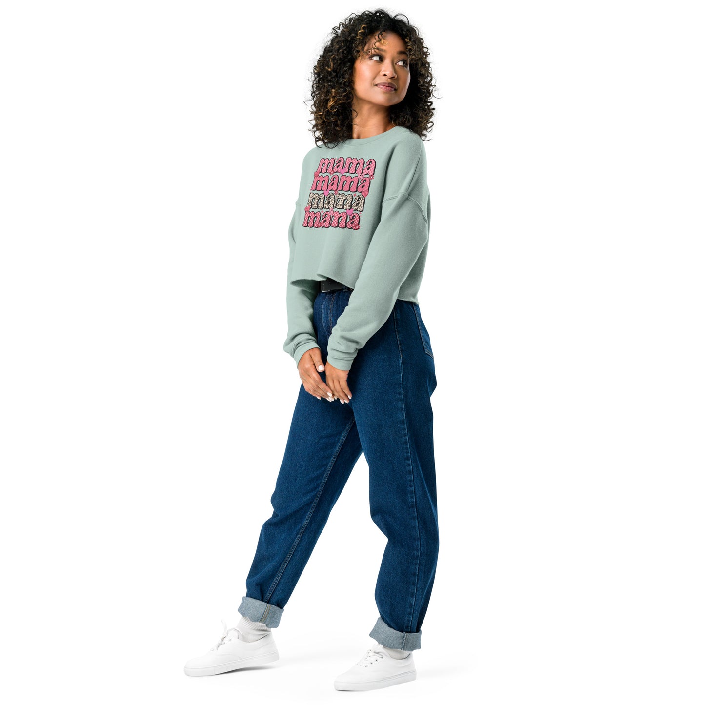 Mama Mama Cropped Sweatshirt