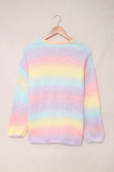 Rainbow Gradient Cardigan