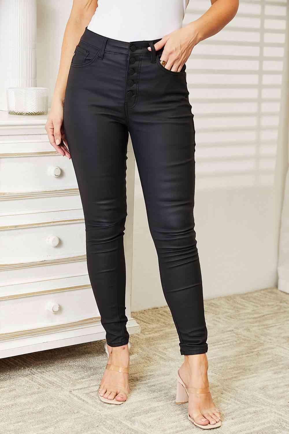 Kancan Back in Black Ankle Skinny Jeans