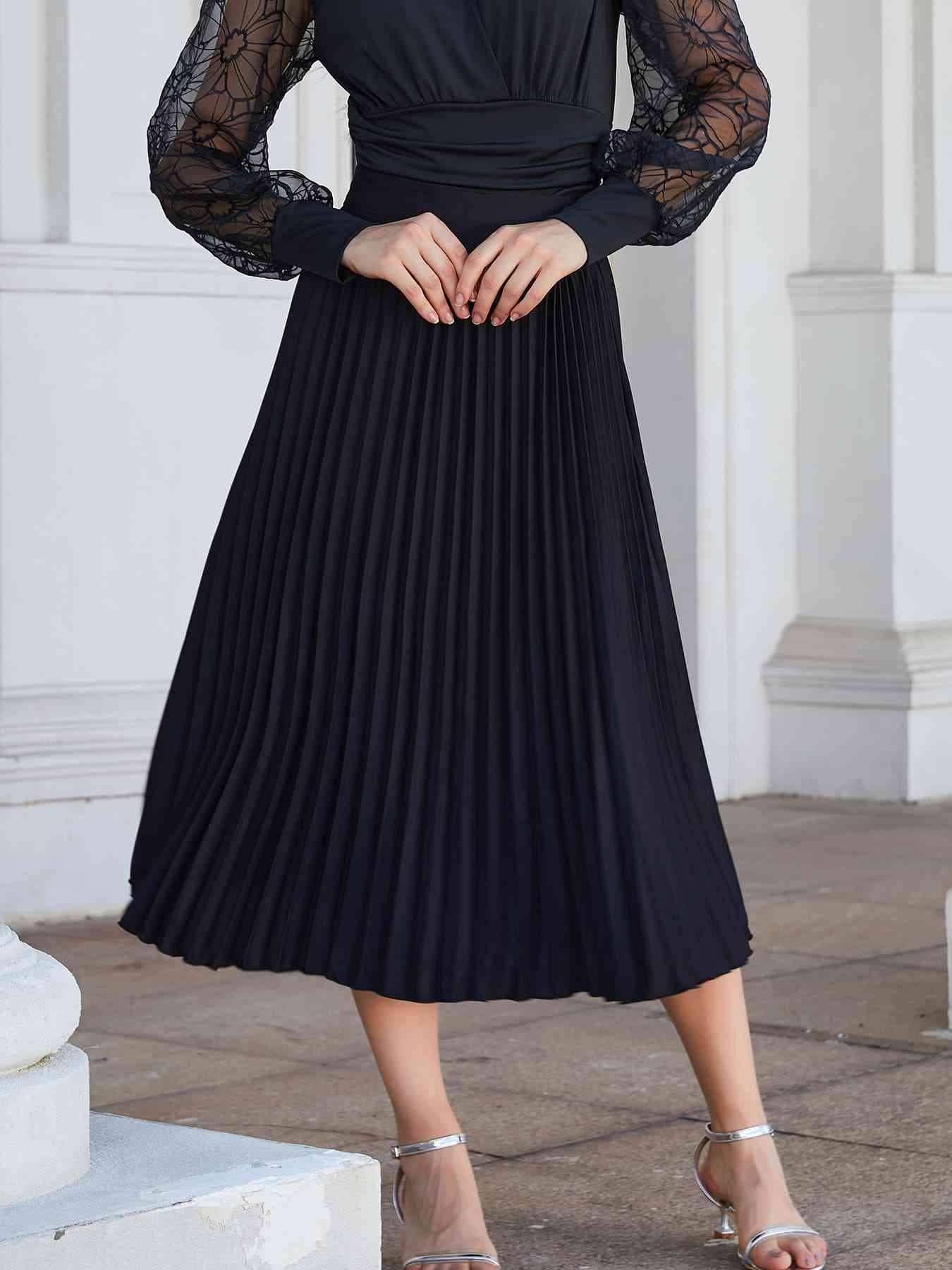 Perfect Pleated Midi Skirt