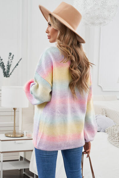 Rainbow Gradient Cardigan