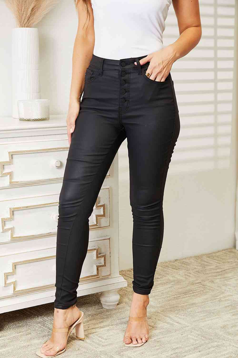 Kancan Back in Black Ankle Skinny Jeans