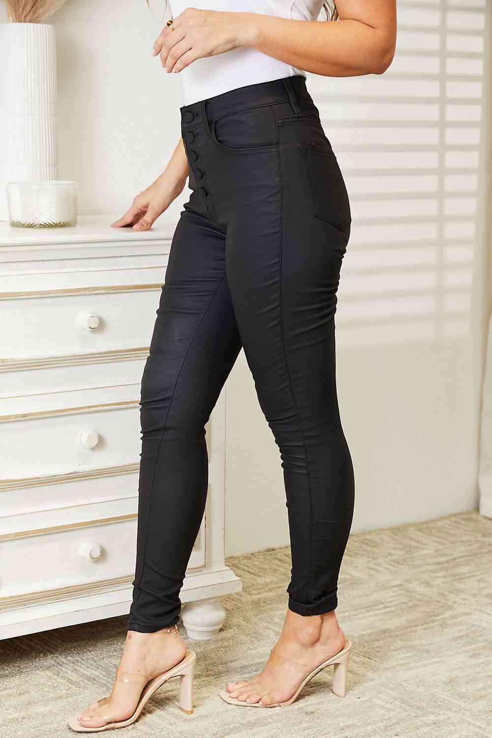 Kancan Back in Black Ankle Skinny Jeans