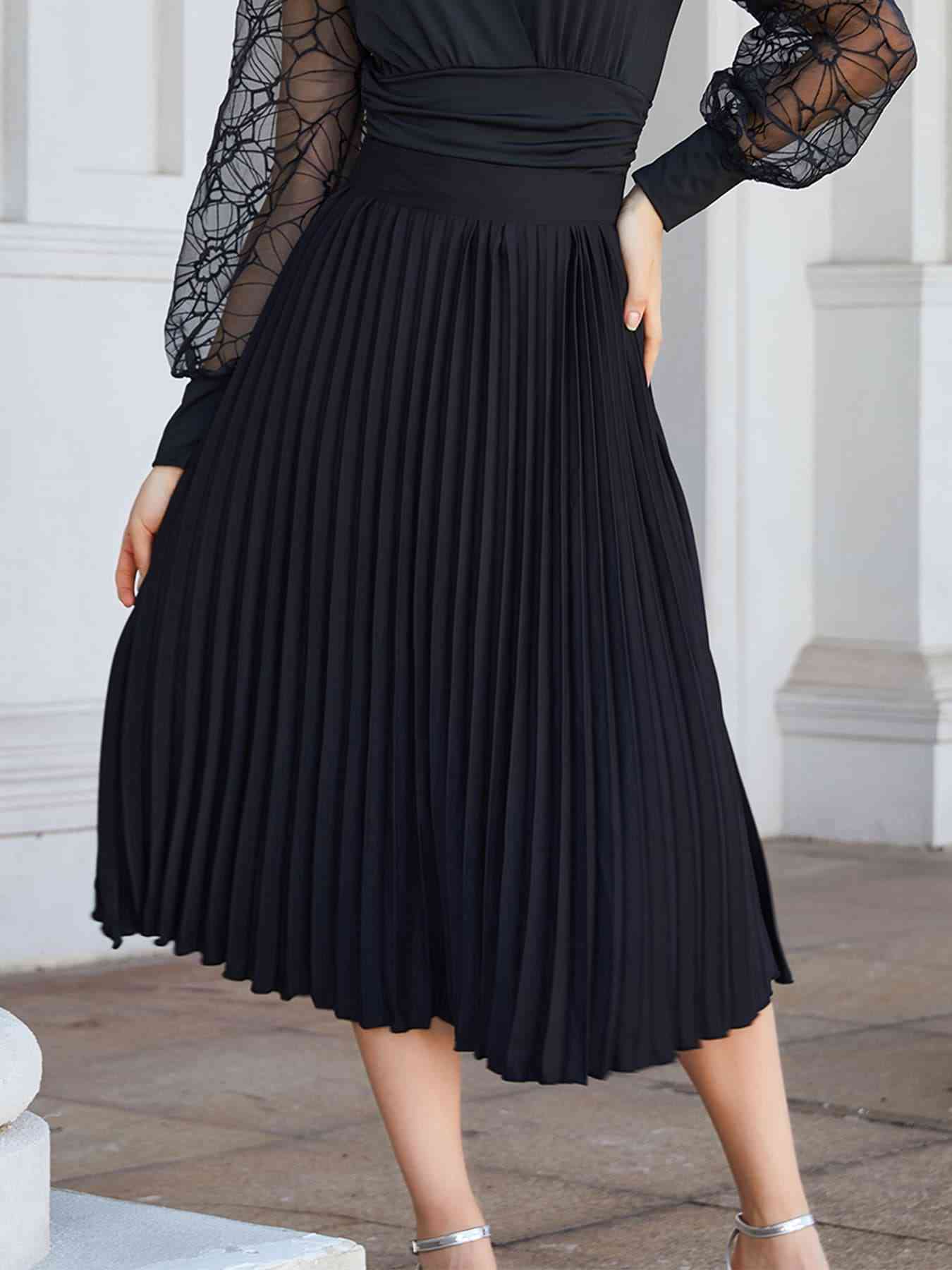 Perfect Pleated Midi Skirt